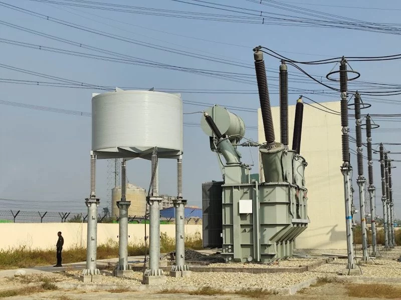 The water tank like thing is the Dry type NGR- Neutral Grounding Reactor,  connected to shunt reactor neutral on the 400kV Meghnaghat-Aminbazar  transmission line. It's primary purpose is to limit the… |